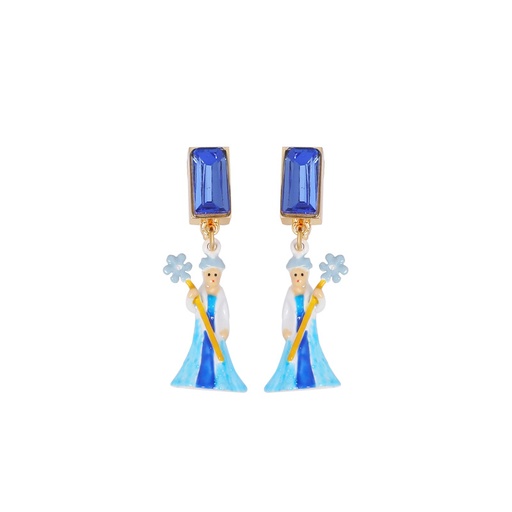 Bunny Caught By The Stuffed Toy Catcher Earrings
