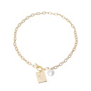 Freshwater Pearl Gold Plated Chain Choker Necklace