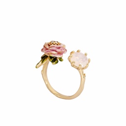 [21051728] Orange And Flower Enamel Asymmetrical  Stud Earrings Jewelry Gift