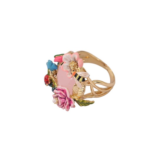 Dog Puppy Pearl And Stone Enamel Bracelet