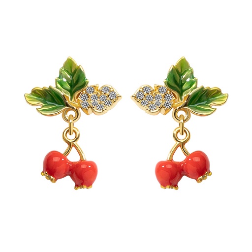 Orange Blossom Enamel Bangle Bracelet