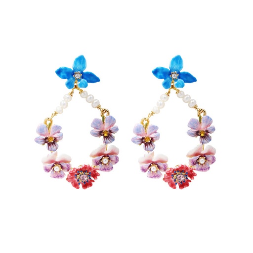 Freshwater Edison Purple Pearl High Heels Hook Earrings