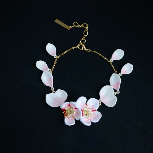 Flower Ladybug And Stone Enamel Earrings