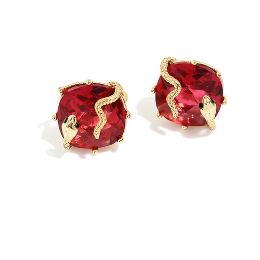 Cute Panda With Bamboo And Flower Enamel Stud Earrings