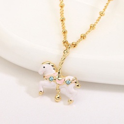 [21112119] Daisy White Flower And Ladybug Enamel Adjustable Ring