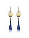 Latern Shape Enamel Dangle Earrings Jewelry Gift