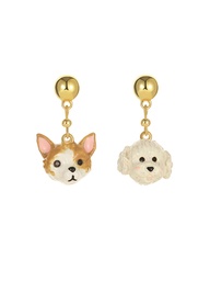 [22012277] Pink Flower On Bee And Crystal Enamel Brooch Jewelry Gift