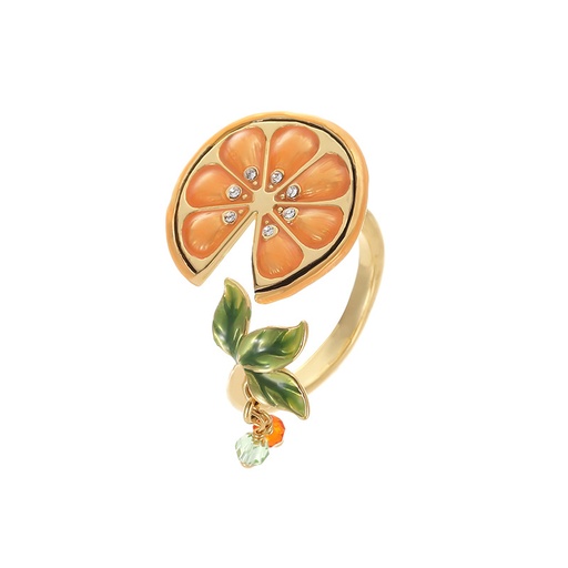 Carousel White Horse And Crystal Enamel Adjustable Ring Jewelry Gift