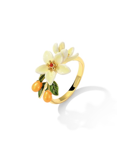 Pink White Cherry Blossom Flower Enamel Charm Bracelet Jewelry Gift