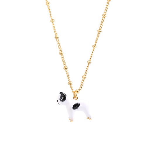 Enamel Glaze Colorful Butterfly Ruby Necklace Clavicle Chain