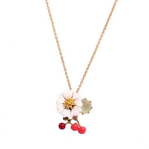 Cute Puppy Dog Enamel Pendant Necklace
