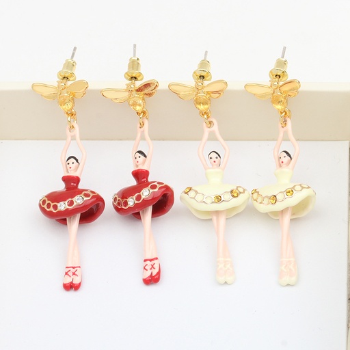 Pink Flower And Dragonfly Crystal Enamel Pendant Necklace
