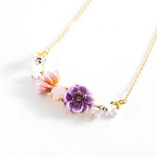 Yellow Sunflower And Bee Crystal Enamel Hair Pin