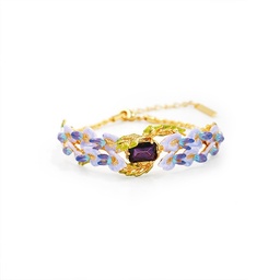 [22112531] Yellow Sunflower Bee Enamel Thin Bracelet Jewelry Gift
