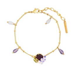 [22122535] Butterfly And Leaf Enamel Pendant Necklace Jewelry Gift