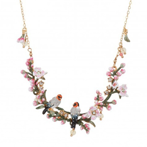 Purple Pink Red Colorful Peony Flower Enamel Pendant Necklace