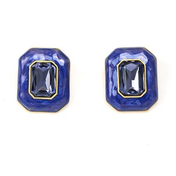 [23032671] Flower Blossom And Crystal Enamel Adjustable Ring
