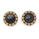 Natural Stone Retro Vintage Stud Earrings