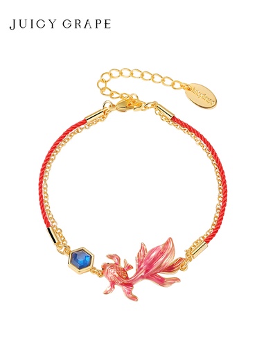 Flower Basket Enamel Adjustable Ring