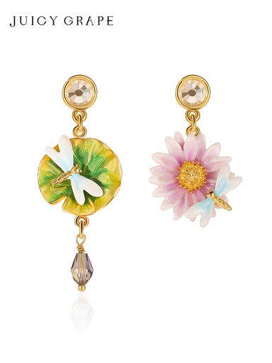 Inlaid Zircon Pearl Irregularity Stud Earrings