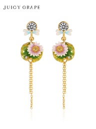 [23052784] Stone Vintage Retro Hook Earrings