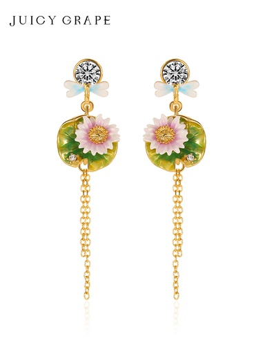 Stone Vintage Retro Hook Earrings