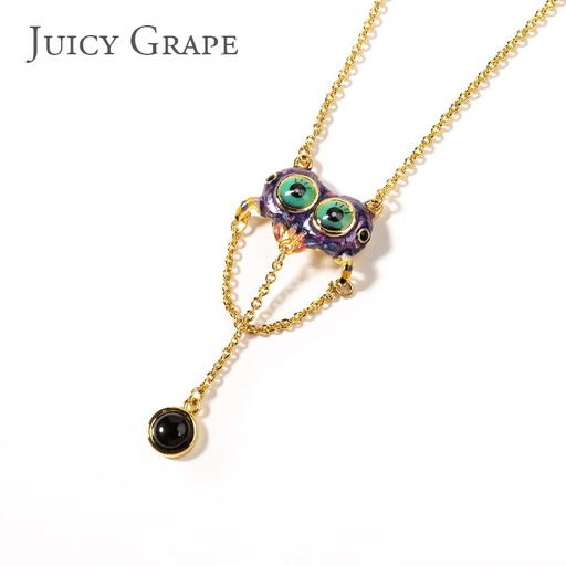Big Eyes Spider Enamel Charm Bracelet