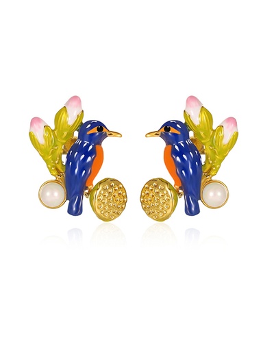 Stone Inlaid Zircon Retro Vintage Dangle Earrings
