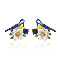 [23062852] Inlaid Zircon Leaf And Stone Retro Vintage Hook Earrings