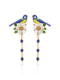 [23062853] Inlaid Zircon Pearl Bow Retro Vintage Stud Earrings