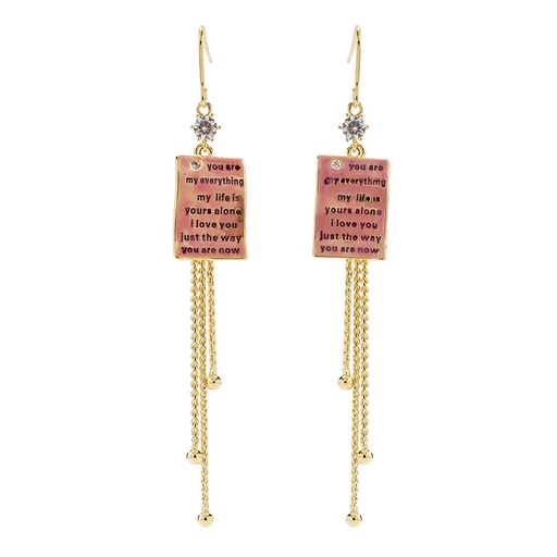 Enamel Glazed Cherry Blossoms Tassel Earrings 925 Silver Needle