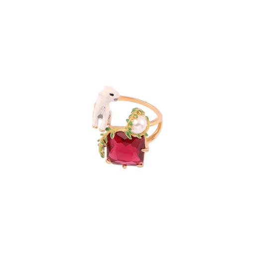 Yellow Snail With Faceted Crystal Enamel Stud Earrings Jewelry Gift