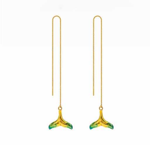 Daisy Flower And Ladybug Tassel Enamel Earrings