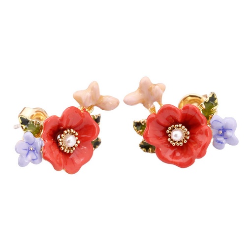 Enamel Glazed Owl Zircon Chain Bracelet 18K Gold Plated