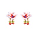 Flower 925 Silver Needle Enamel Earrings Jewelry Stud Clip Hook Earrings
