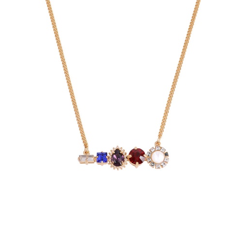 Colorful Crystal Stone Pendant Necklace
