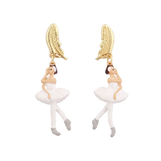 Goat Gem Enamel Earrings Jewelry Stud Clip Earrings