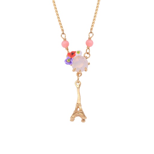 Hand Painted Enamel Glaze Horse Natural Pearl Necklace