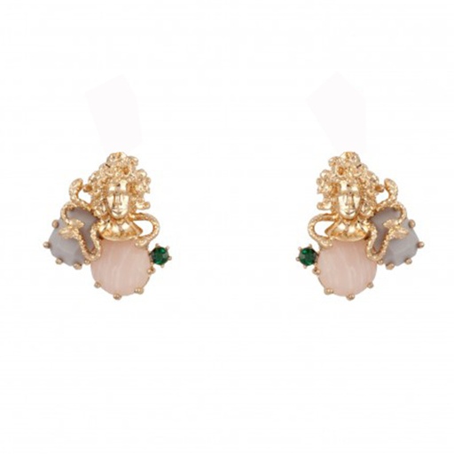 Butterfly With Crystal Long Tassel Enamel Earrings