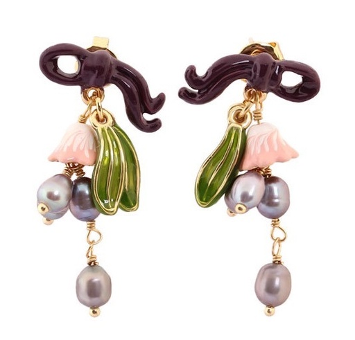 Butterfly Long Tassel Enamel Dangle Earrings Jewelry Gift
