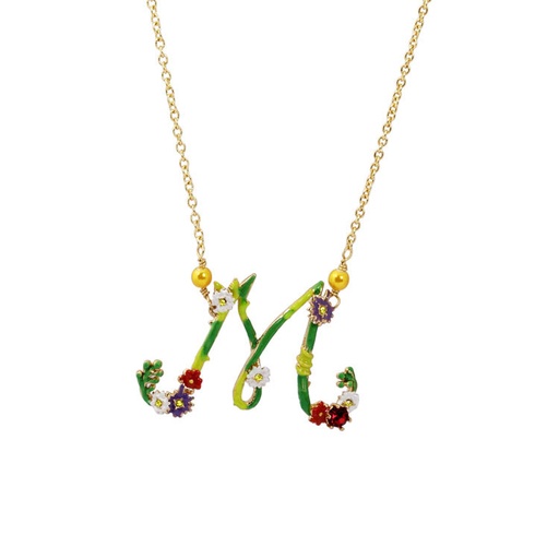 Unicorn White Horse And Stone Enamel Necklace