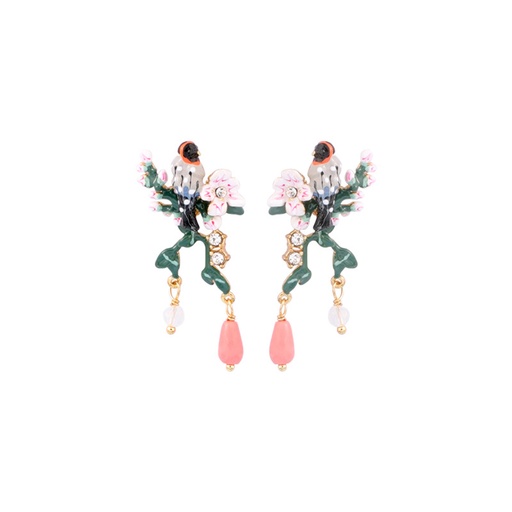 Butterfly Sapphire Enamel Earrings Jewelry Clip Hook Earrings