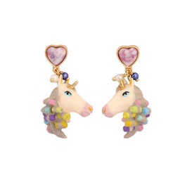 [19040225] Bird On A Branch Cherry Blossom Flower Enamel Pendant Necklace