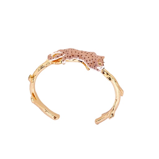 Leopard Gold Plated Jewelry Enamel Bracelet