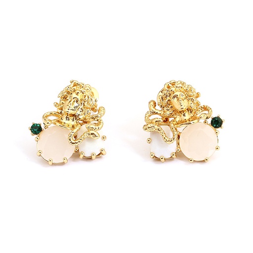 Maple Leaves Enamel Earrings Jewelry Stud Earrings