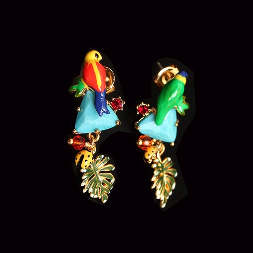 Mr. Hat Triangle Enamel Earrings Jewelry Stud Earrings