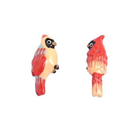 Chihuahuas With Flowers And Fantasy Beads Enamel Necklace
