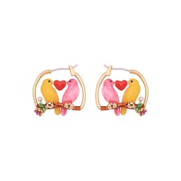 Pink White Dog 925 Silver Needle Enamel Earrings Jewelry Stud Earrings