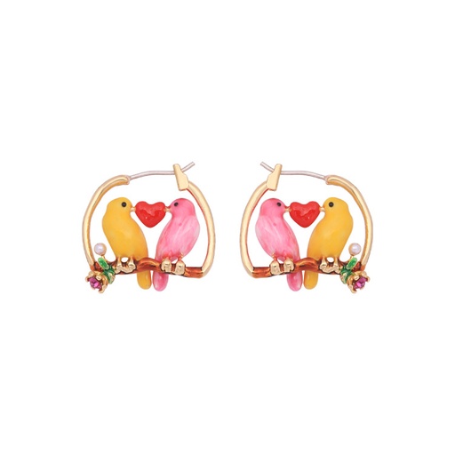 Pink White Dog 925 Silver Needle Enamel Earrings Jewelry Stud Earrings