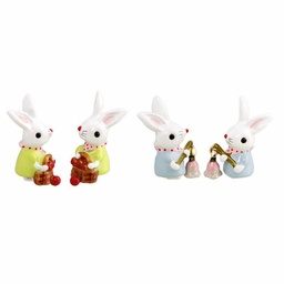 Rabbit and Fruit Enamel Earrings